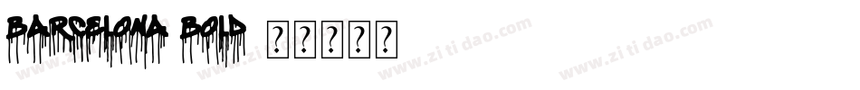 Barcelona Bold字体转换